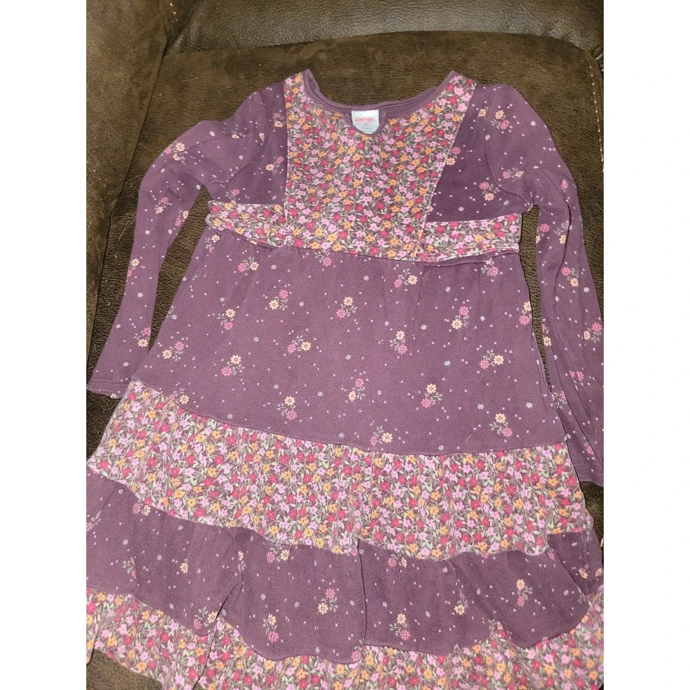 Gymboree vintage Peruvian‎ doll floral purple dress size 6